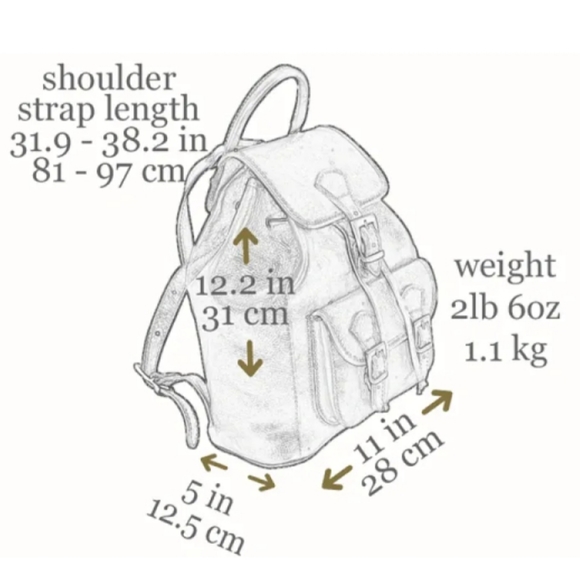 Time Resistance - Womens Leather Backpack - Picture 5 of 5